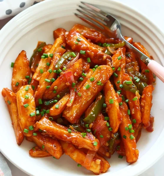 Honey Chilli Potatoes