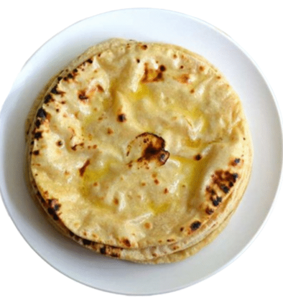 tava roti with butter